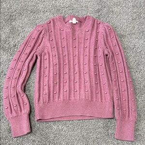 Crewcuts Mauve Textured Knit Sweater